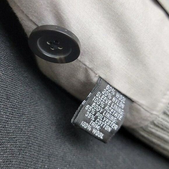 Ellen Tracy Women's Peacoat Double Breasted Wool Jacket Grey size XS - Picture 7 of 10